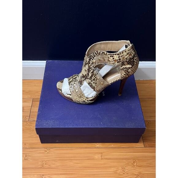 Stuart Weitzman Airforce Roccia Serpent Sandal, Snakeskin - 10M (US): NEVER WORN - Picture 1 of 3